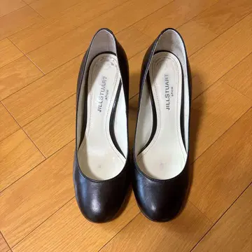 JIL STUART 블랙 펌프스 8cm 힐 23.5