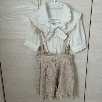 ROJITA 로지타 블라우스 쇼트 팬츠 세트 화이트 아이보리