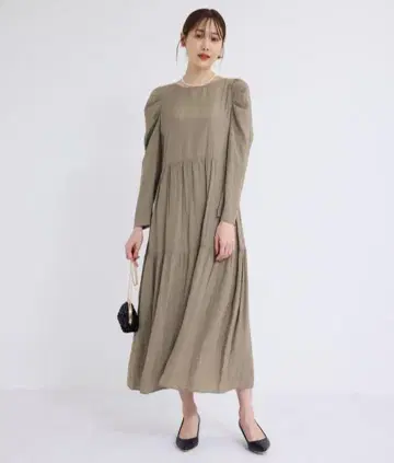 로페피크닉 티어드 롱 원피스