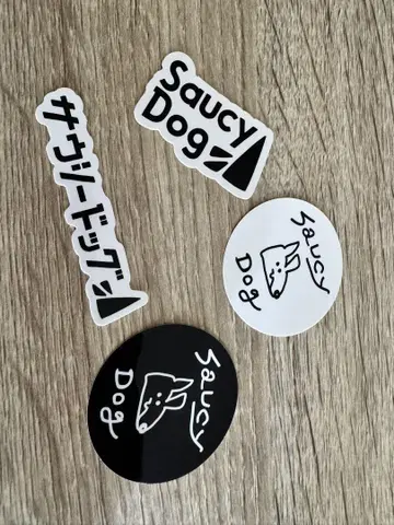 Saucy Dog 스티커 4장 세트