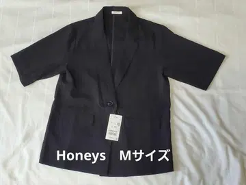 하프 슬리브 테일러드 재킷 반팔 Honeys GLACIER M