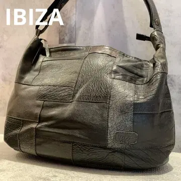 IBIZA 이비자 숄더백 멀티 컬러 블랙 가죽 천연 가죽