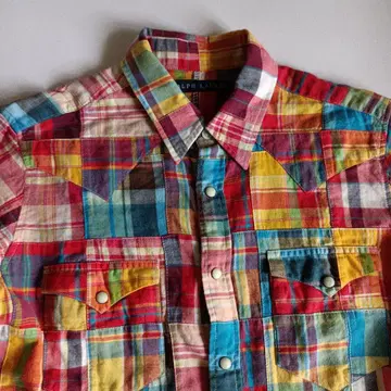 가격 인하! RALPH LAUREN 패치워크 셔츠