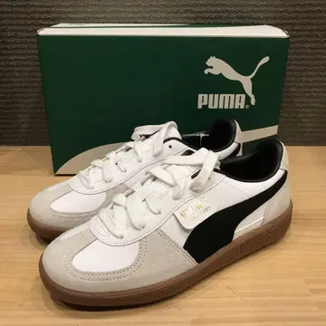 새 제품, 미사용 PUMA 팔레르모 가죽 스니커즈 24cm 화이트