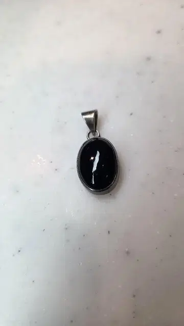 블랙 오닉스 펜던트 탑 실버 925