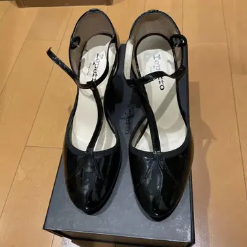 미사용! Repetto 블랙 하이힐 스트랩 포함