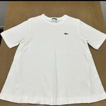 LACOSTE 라코스테 반팔 티셔츠 화이트 여성용 38