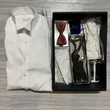 결혼식 신랑 세트 소품 셔츠 턱시도 결혼식 피로연 나비 넥타이 장갑