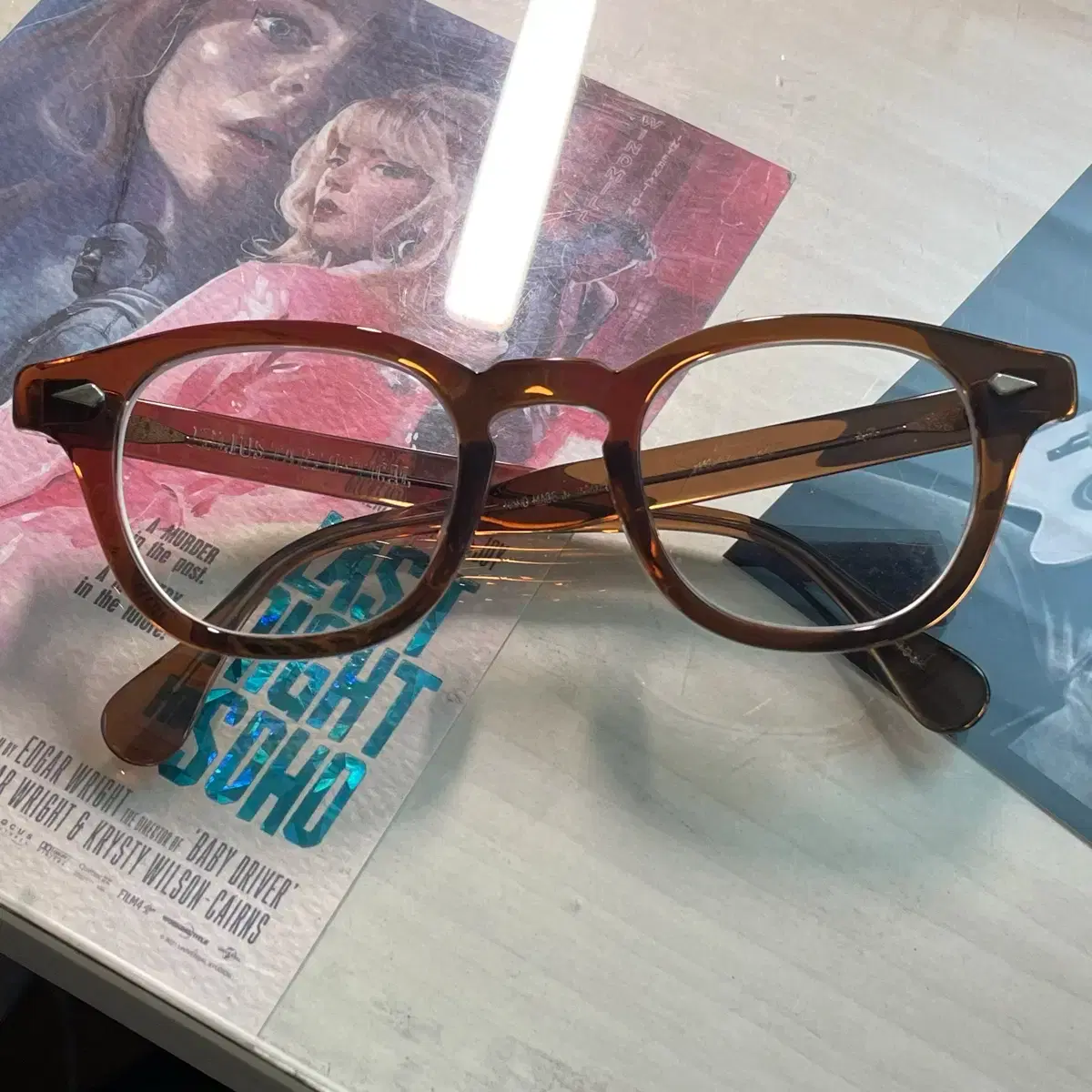 Julius Tart Optical (jto) AR 48-24 krystal Brown on Bunjang Global