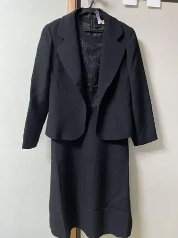 블랙 정장 레이스 장식 세트