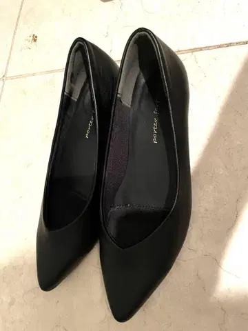 블랙 심플 펌프스 23.5cm