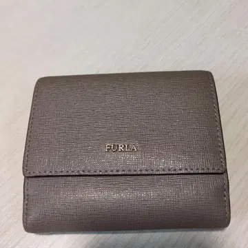 FURLA 삼각 접이식 지갑 그레이
