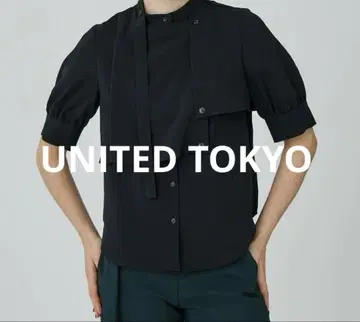 반팔 블라우스 블랙 UNITED TOKYO 유나이티드 도쿄