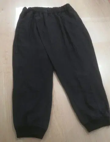 gomme 고무 사루엘 이지 팬츠 블랙