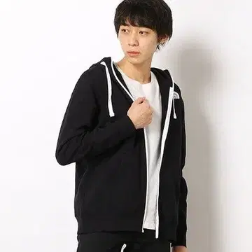 더 노스페이스 블랙 지퍼업 파커 M