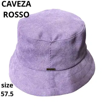 새상품급 CAVEZA ROSSO 카베사로쏘 퍼플 버킷햇 벨로아