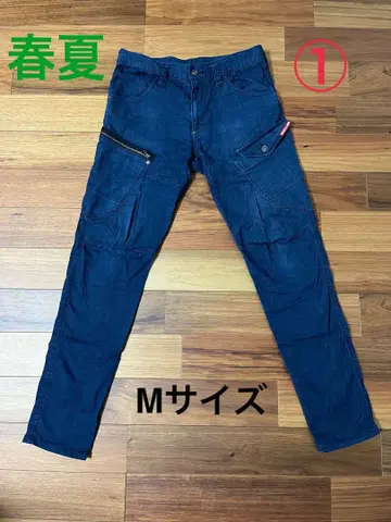 BURTLE 스트레치 데님 팬츠 네이비