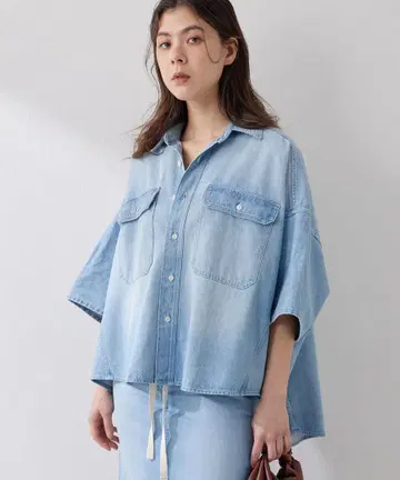 Whim Gazette (위 가제트) DENIM 돌먼 셔츠