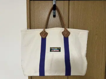 1980년대 L.L.Bean 가죽 손잡이 토트백