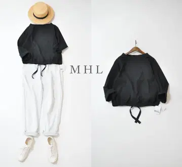 MHL GARMENT DYE TOUGH 코튼 포플린 풀오버 셔츠