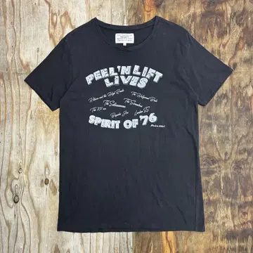 PEEL&LIFT 티셔츠 블랙 페이드 펑크 록 일본제