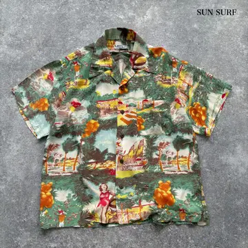 [ SUN SURF ] 선 서프 알로하 셔츠 비플로리다 90년대 M 품번