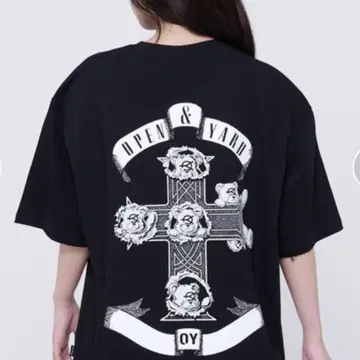 OY 셔츠 백 크로스 오드리 십자가 곰