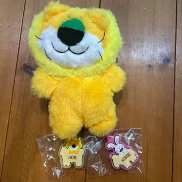 타베코 동물 봉제 인형 키링 3세트