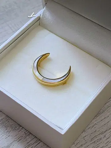 Crescent Luna 크레센트루나 콘차루나 반지 핑키링