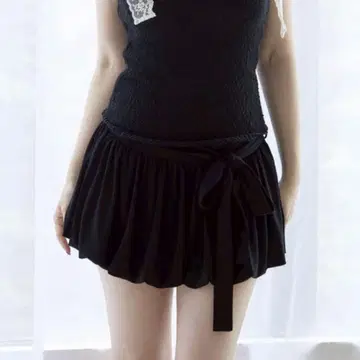 andmary Lindsay balloon skirt(black)