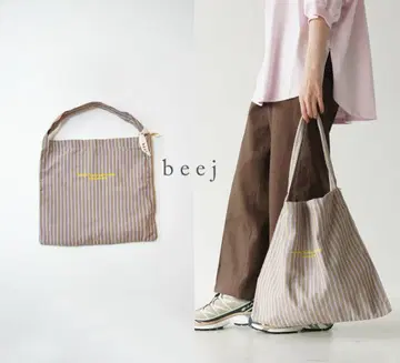미품 beej 스트라이프 원숄더 백