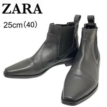 ZARA 라 사이드 고어 부츠 블랙 사이즈 25cm (40)