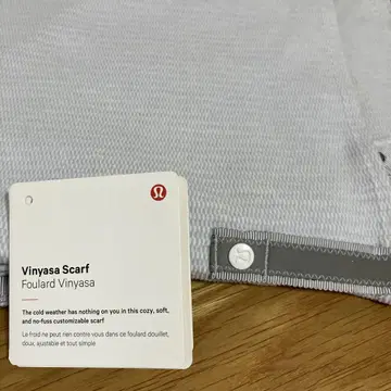 lululemon Vinyasa 스카프 라이트 그레이 루루레몬 스카프