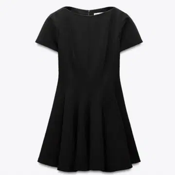 택 포함 새상품 ZARA 자라 ZW 컬렉션 미니 기장 고데트 원피스