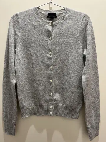 J.Crew 이탈리아 캐시미어 카디건 S 그레이