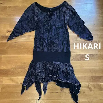 HIKARI 히카리 폭포 패턴 튜닉 미니 원피스 00's