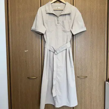 자바 반지퍼 원피스