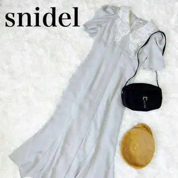 [ 2WAY 옷깃 ] SNIDEL 스나이델 자수 머메이드 원피스