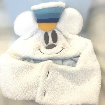 도쿄 디즈니 리조트 미키 마우스 팬 캡 흰색 머플러 포함