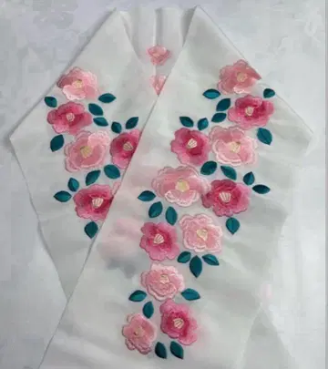 a-116 반깃 자수 진소리 성인식 동백꽃
