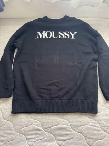 moussy 블랙 니트 스웨터  프리 사이즈
