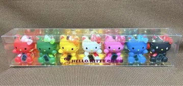 헬로키티 칠복을 부르는 고양이 마네키네코 인형 세트 새 제품 미개봉