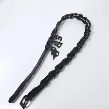 천연 가죽 가죽 벨트 y2k 00s Vintage Belt