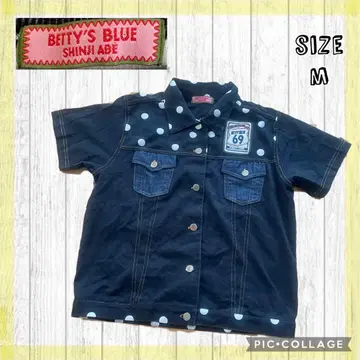 BETTY'S BLUE 데님 스타일 반팔 자켓 M 헤이세이 레트로 Y2K