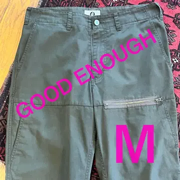 미품 GOOD ENOUGH 다크 그린 패러슈트 팬츠 / M