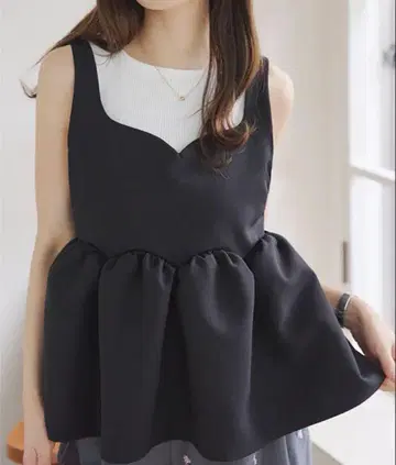 고베 레 앞뒤 2웨이 튜울립 비스치 톱