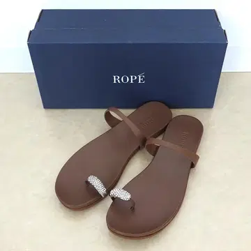 미사용 ROPE' 로페 비쥬 토링 플랫 샌들 토프 36.5