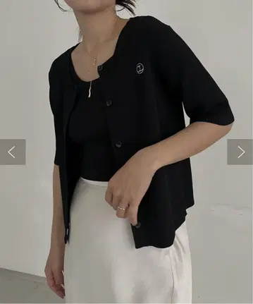 CAPRICIEUX LE'MAGE C.L 2SET 하프 슬리브 가디건