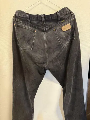Wrangler 블랙 데님 팬츠 W33 L36 빈티지