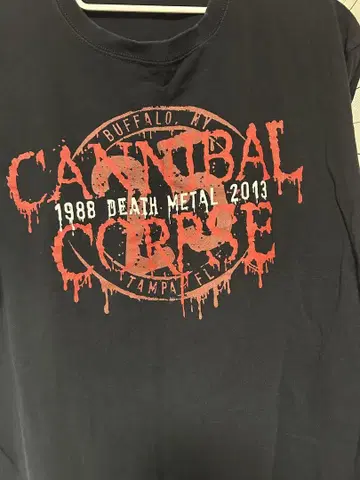 Cannibal Corpse Tour Tshirts